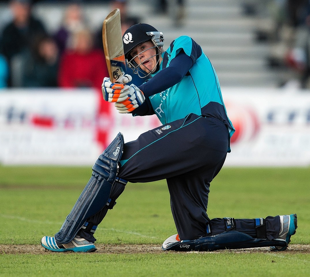 Michael Leask smashed four 6s against England in 2014.